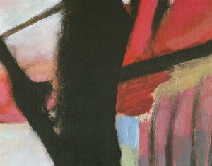 Landschap met zwarte boog, detail